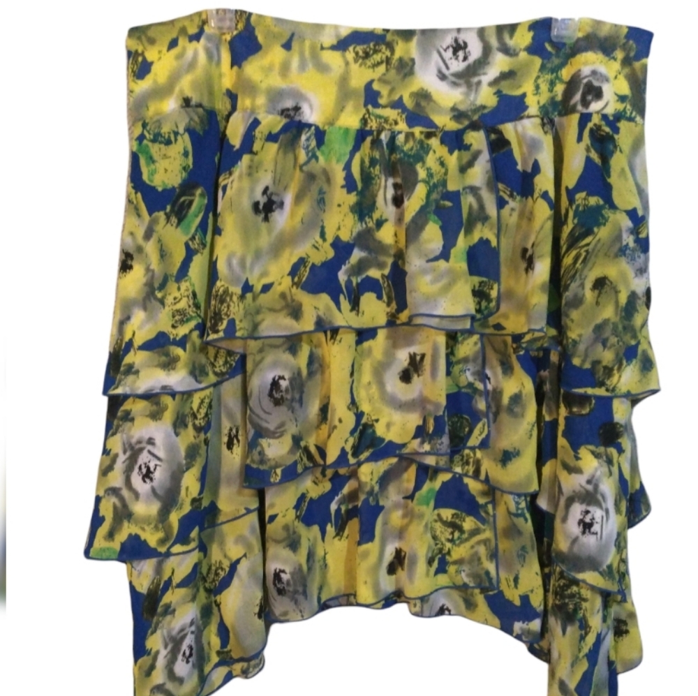 Mac and Jac ladies floral tiered skirt size 10
